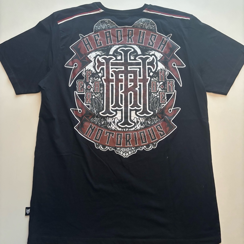 Headrush biker style Y2K skull shirt